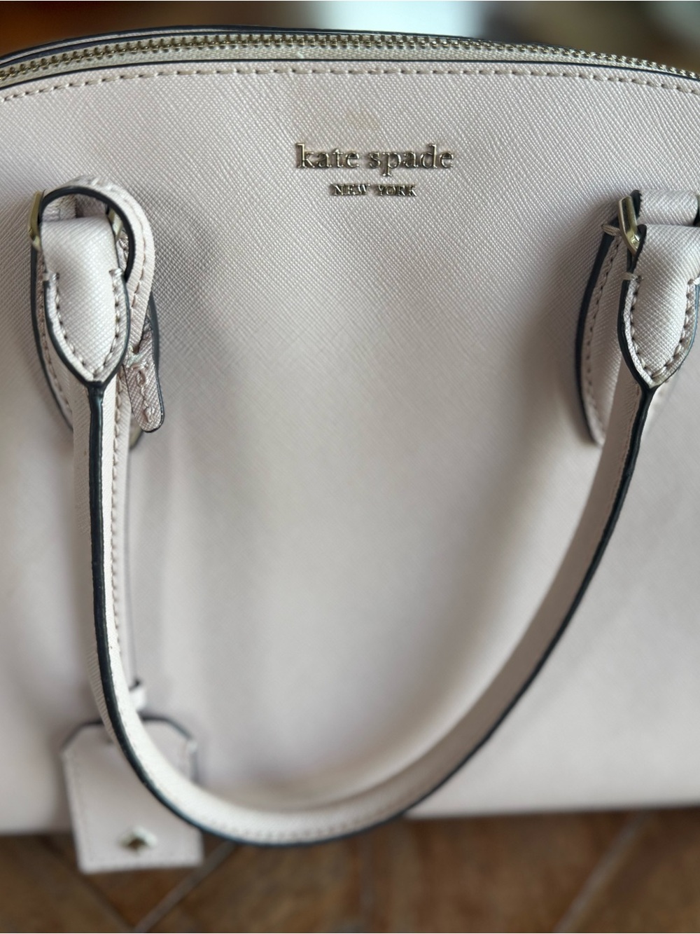 kate spade pink cross body Tote with Top Handles